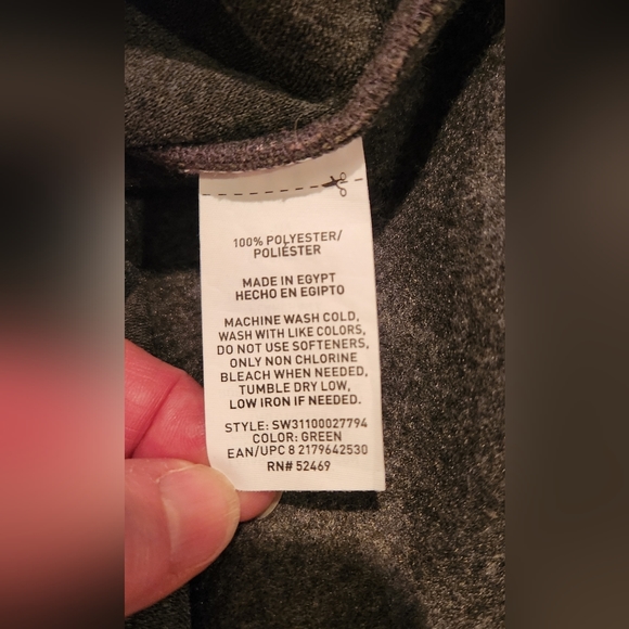 Men’s Swiss Tech 🇨🇭 soft full zip jacket (Olive Green XL) - Picture 7 of 7